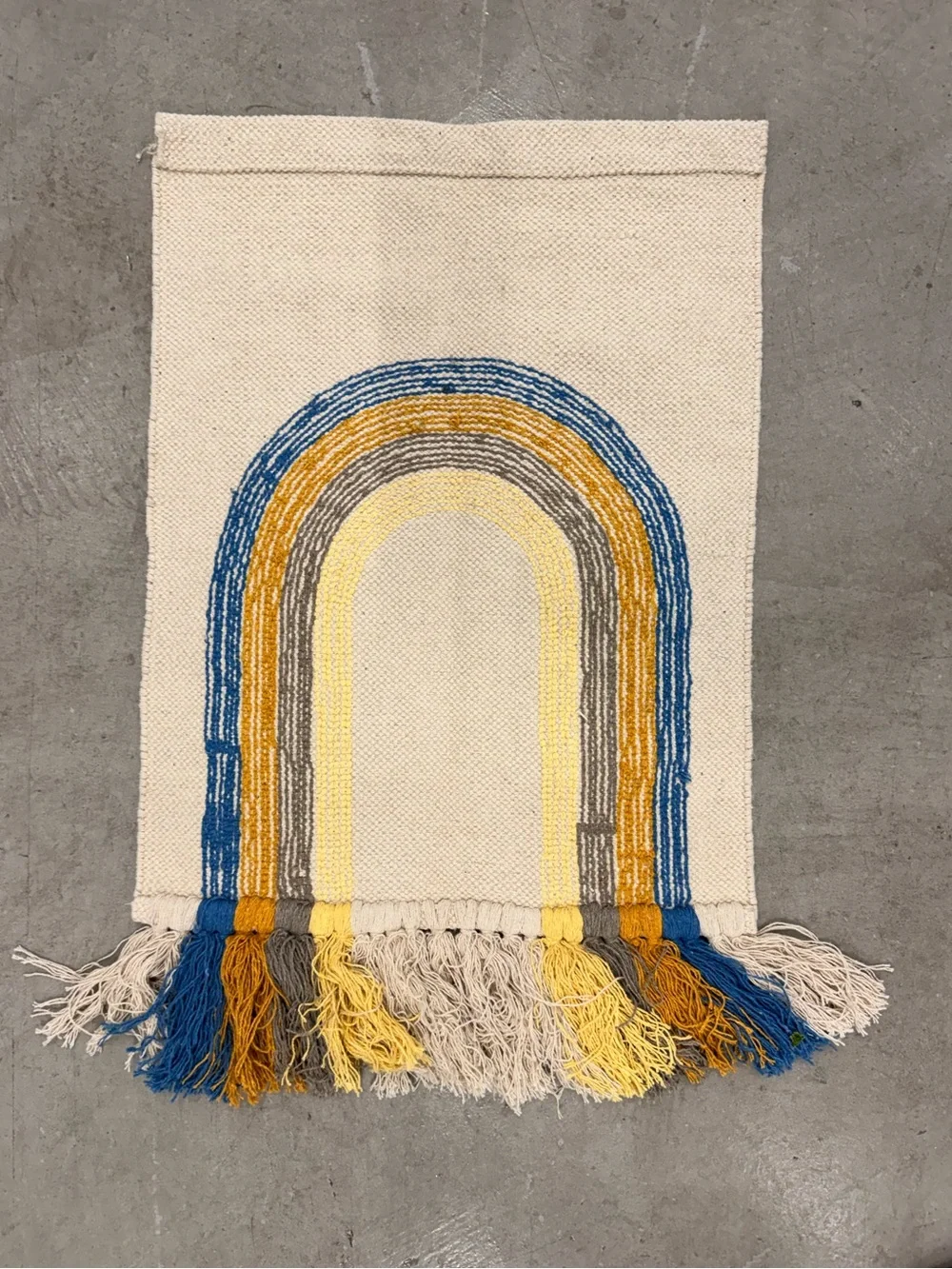 OYOY Living Design Follow The Rainbow Wall Rug Hanging Wool Boho Decor Nursery